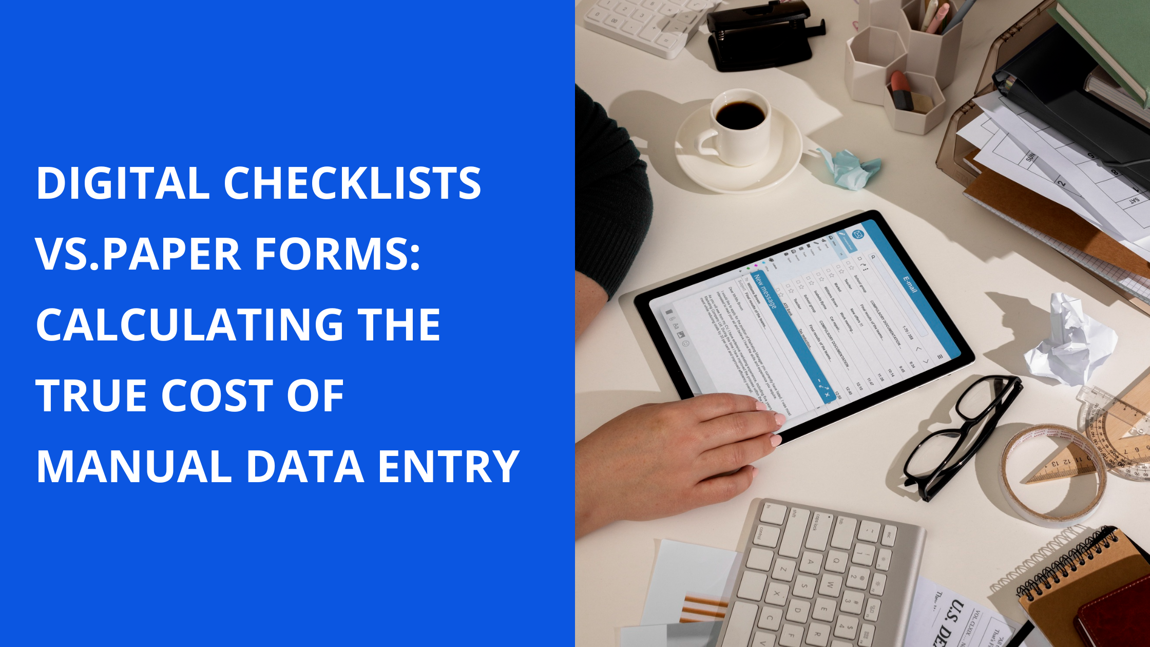 Calculate the true cost of manual data entry. Learn how business process automation, digital audit forms, and an online form builder provide massive ROI over paper. 